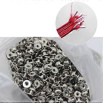Elastischer Schnürsenkel mit Metallkreis-Detail in Lila