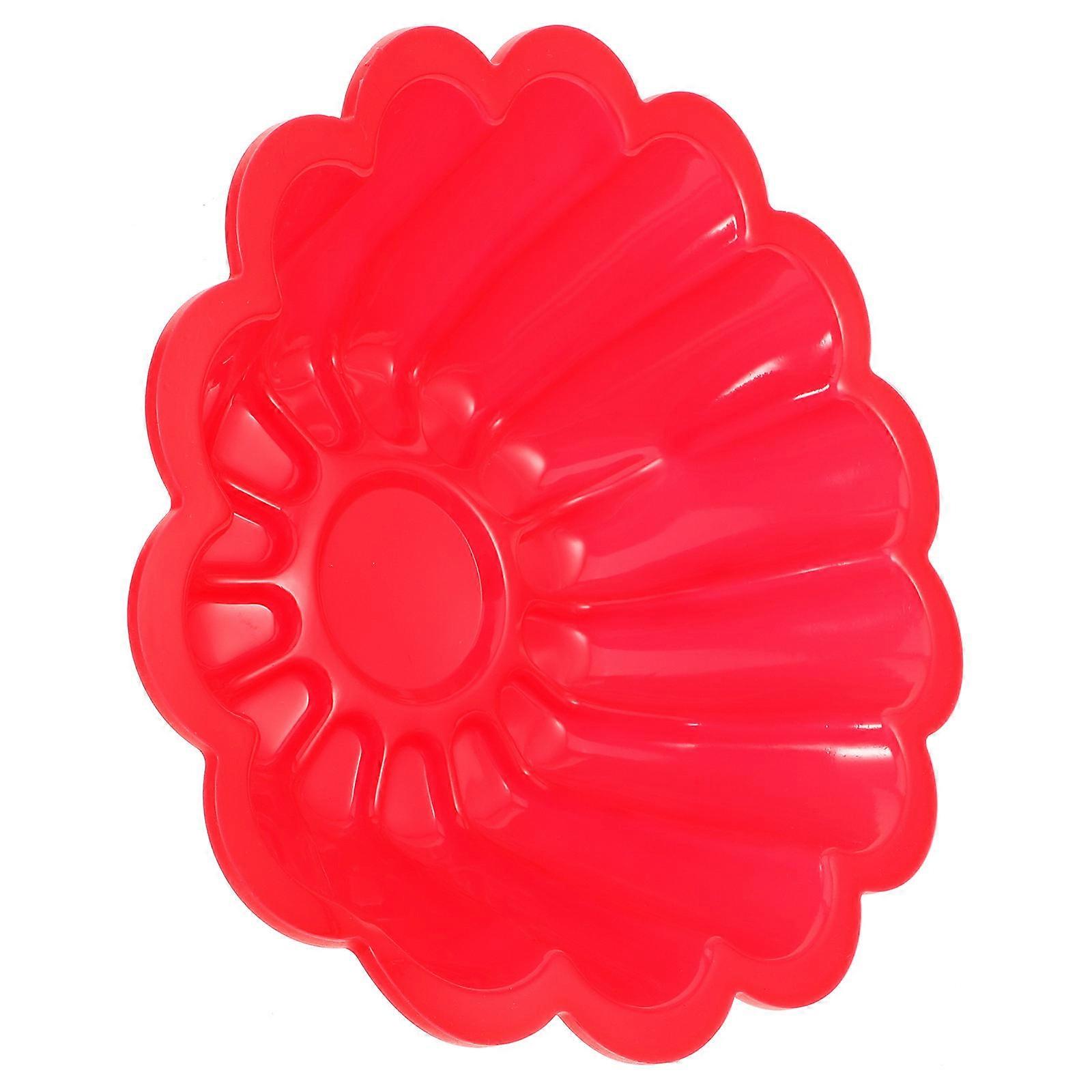 Flower Shape Silicone Cake Mold for Baking Use One Tray