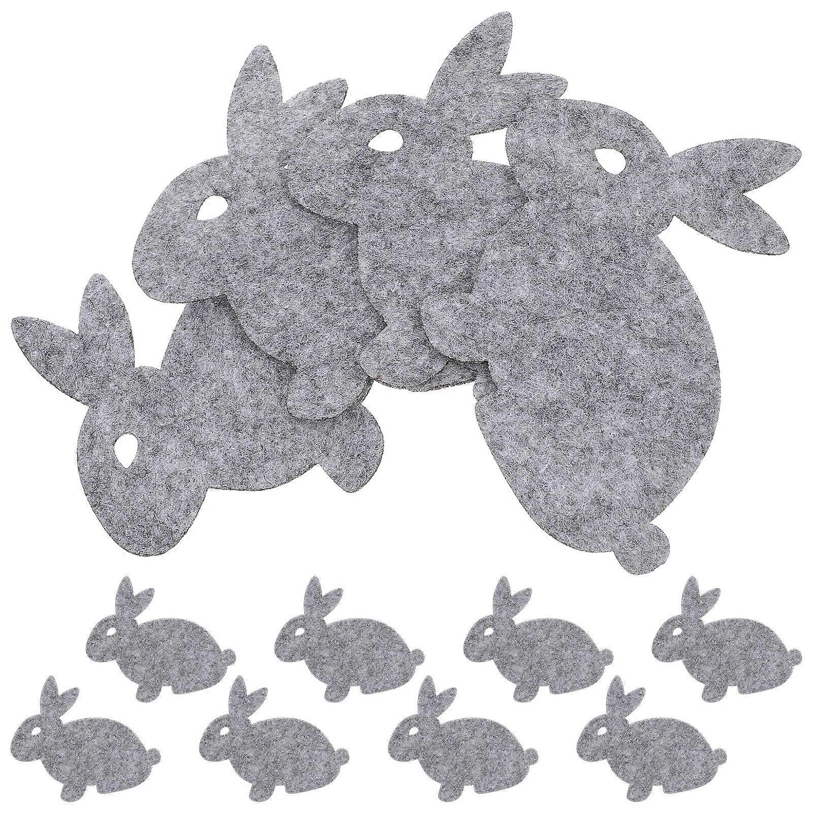 Grey Rabbit Easter Placemat Table Mat for Dining 12Pcs Set