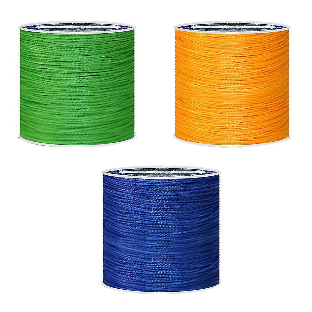 Nähgarn, gewachst, 3-teilig, verschiedene Farben, Polyester