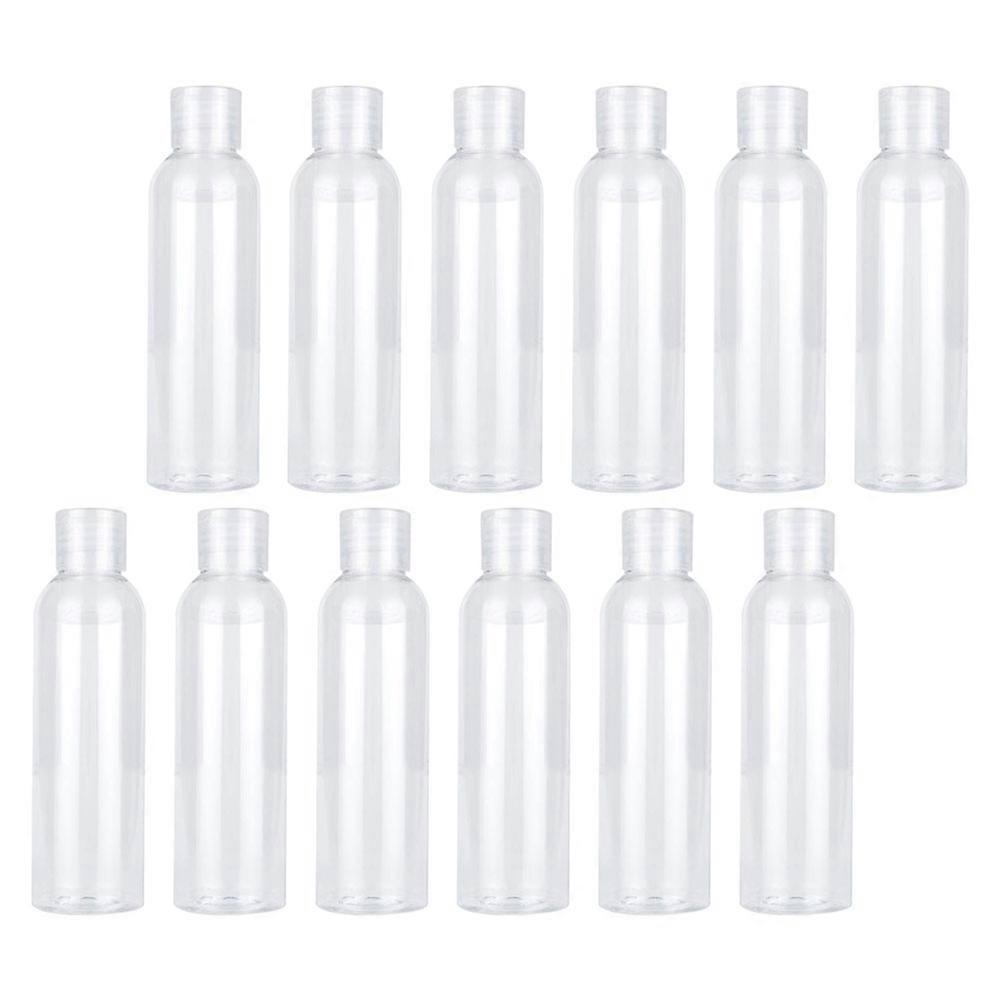 Lotion Container Flip Cap Bottles for Storage 12Pcs Plastic Transparent Bottles
