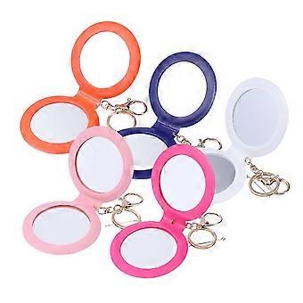 Small Mirror Makeup Mirror compatible with Ladies Classical Fashion Style Foldable Touch Ups present 8x8x2cm 1Set