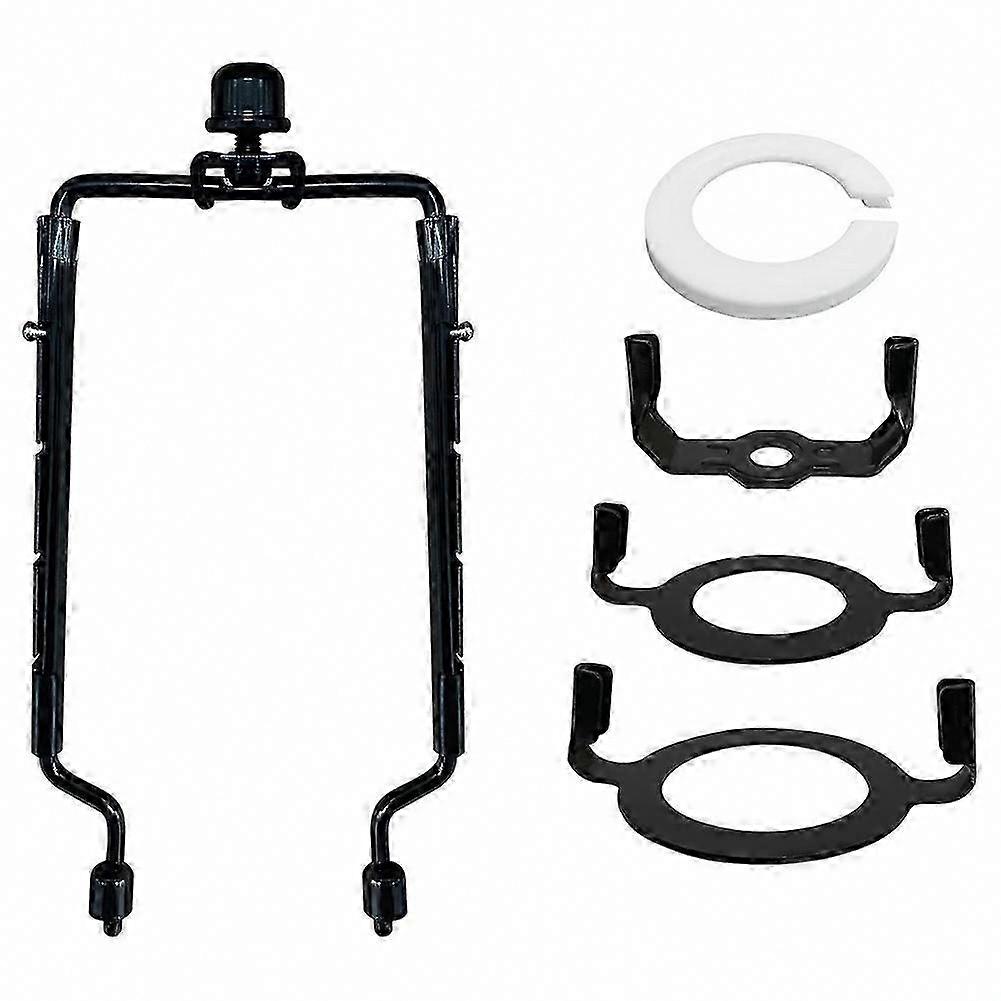 Universal Ceiling Socket Extender, Adjustable Pendant Shade Arm, E14 E26 E27 Base Connector, Durable Steel Mount, Matte Black