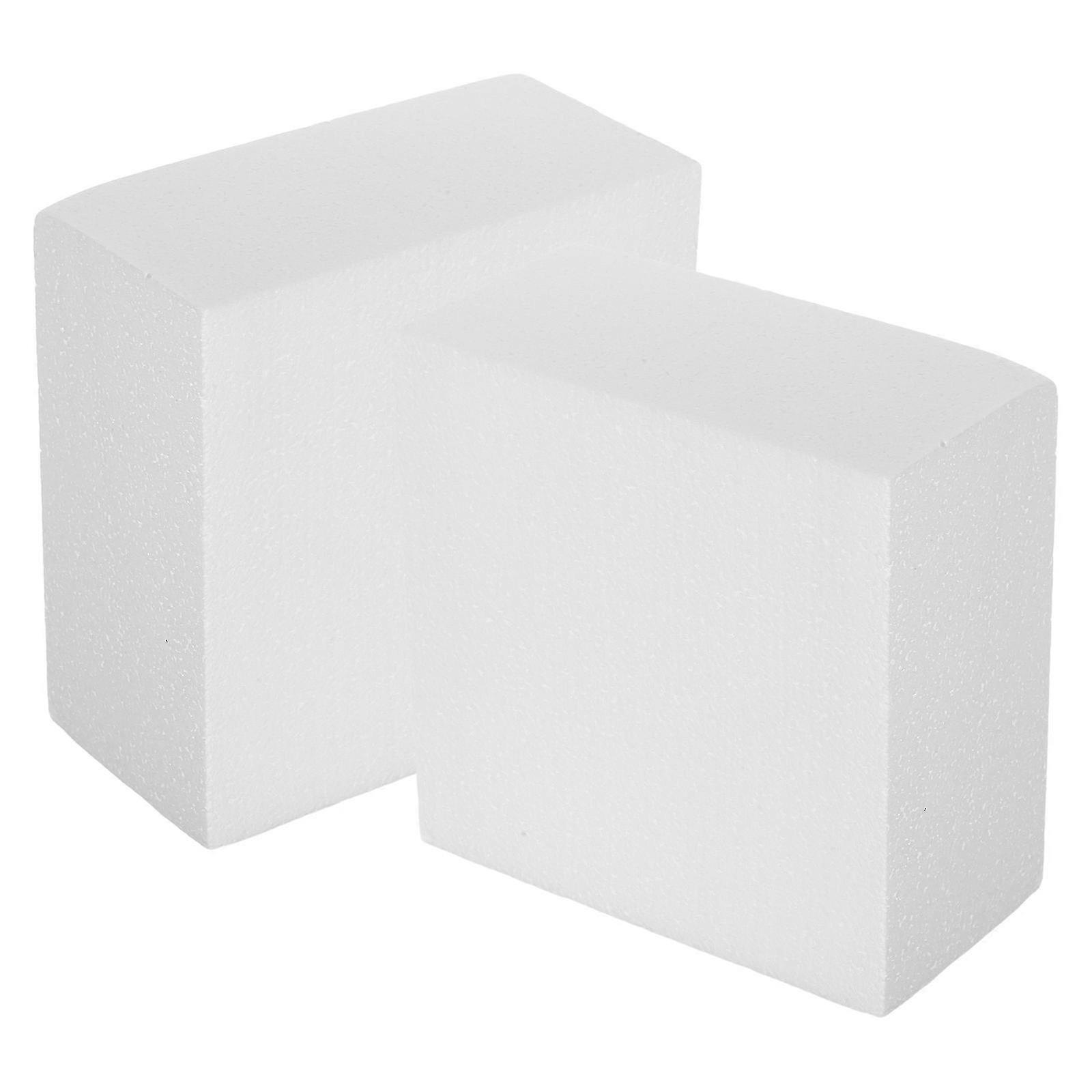 Egg Cake Display Dummy Model compatible withPractice 2Pcs White Foam Blocks