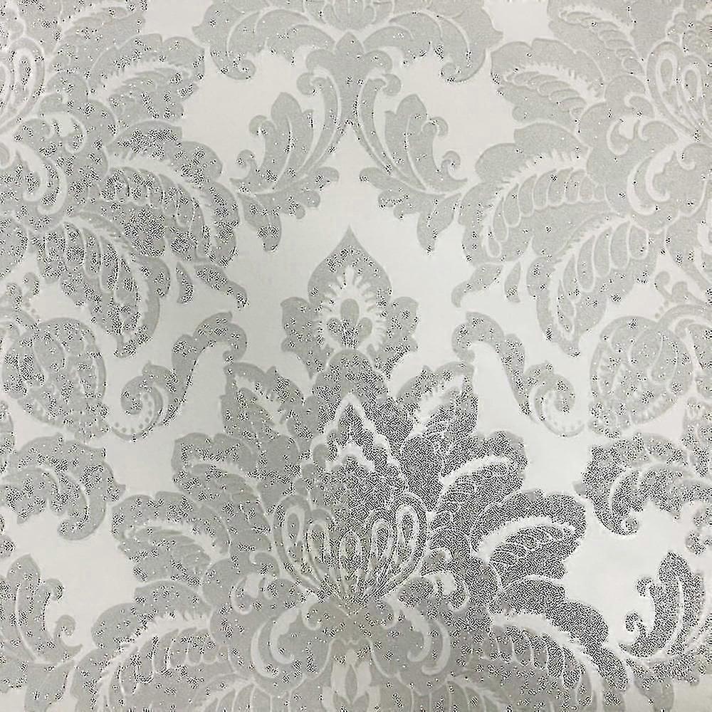 Art Glisten Damask Pattern In Silver