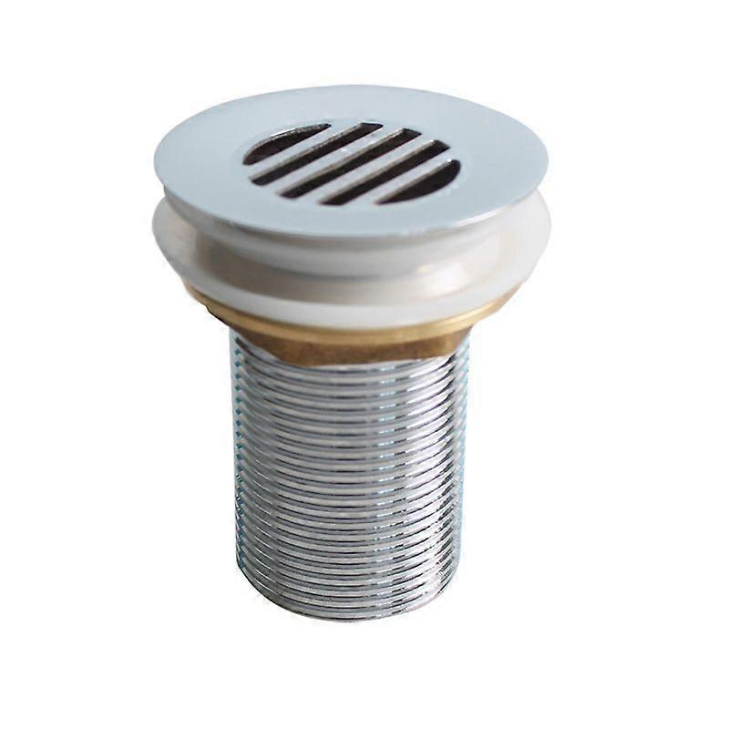 Fixed drain for hand basins without overflow - free flow - Brass grid