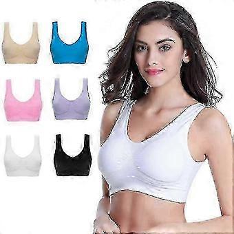 Lot de 6 sous-vêtements de sport sans couture Genie Bra avec gilet respirant et invisible conçu pour le yoga et la course à pied