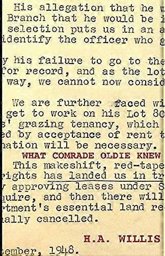 What comrade oldie knew