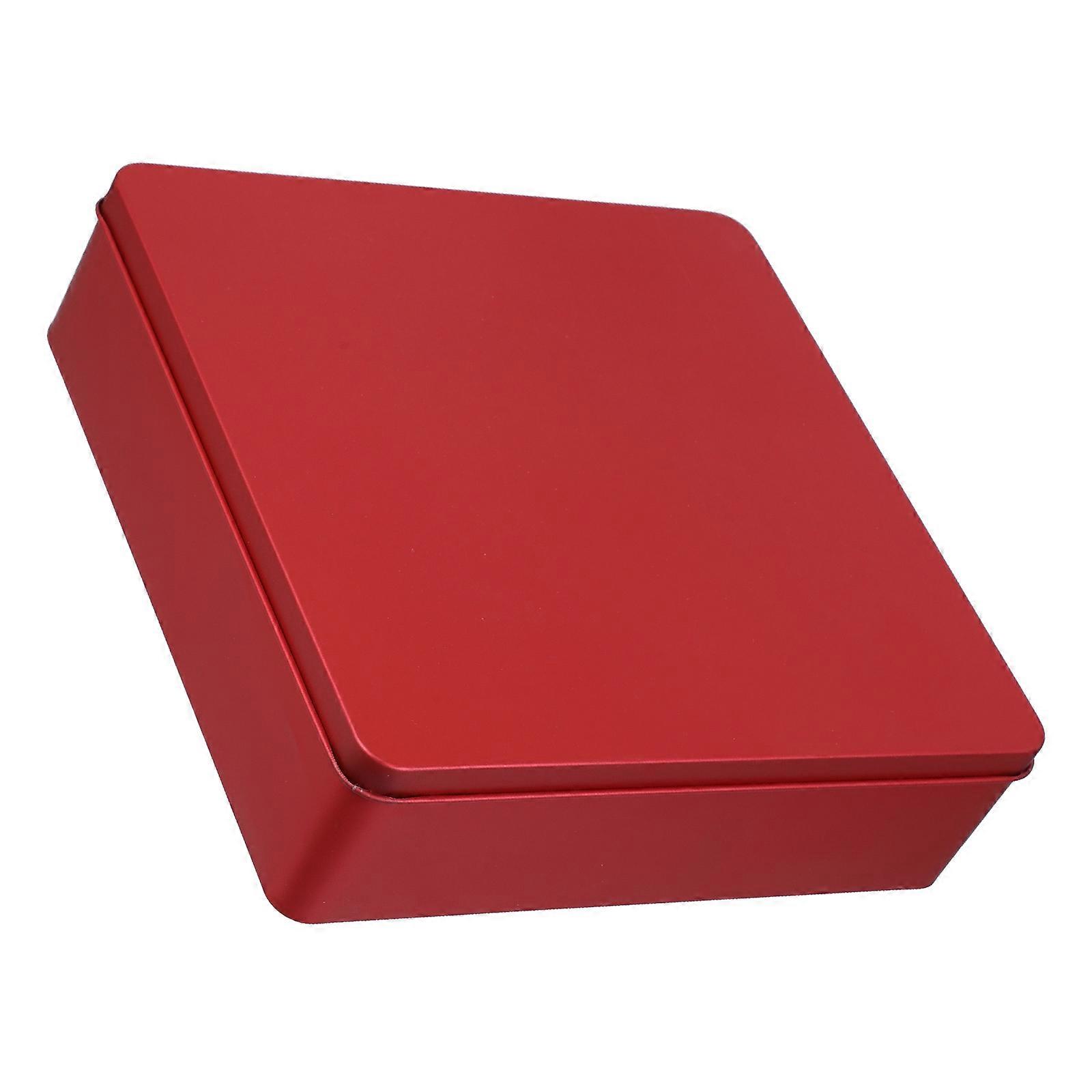 Empty Square Candy Tin Classic Decorative Tinplate Box Reusable Candy Cookie Box