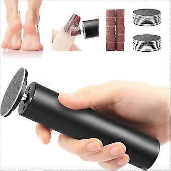 Electric Foot Callus Remover Powerful Pain-Free Electric Foot File Callus Remover with 60pcs Sanding Discs -New