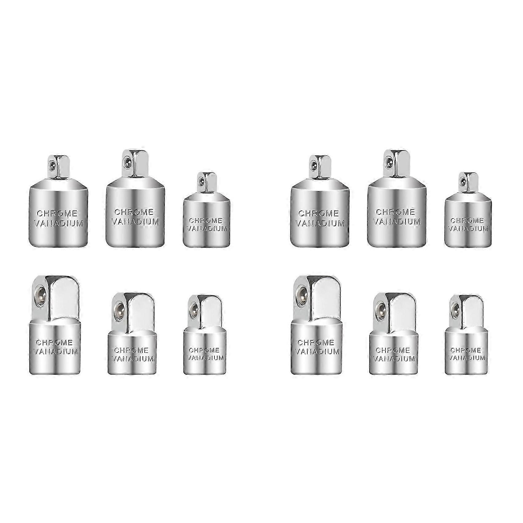Socket Adapter, 12-Piece Adapter Set, Socket Adapter Set, Adapter Set for Ratchets,Socket Wrenches, Nut Ratchets