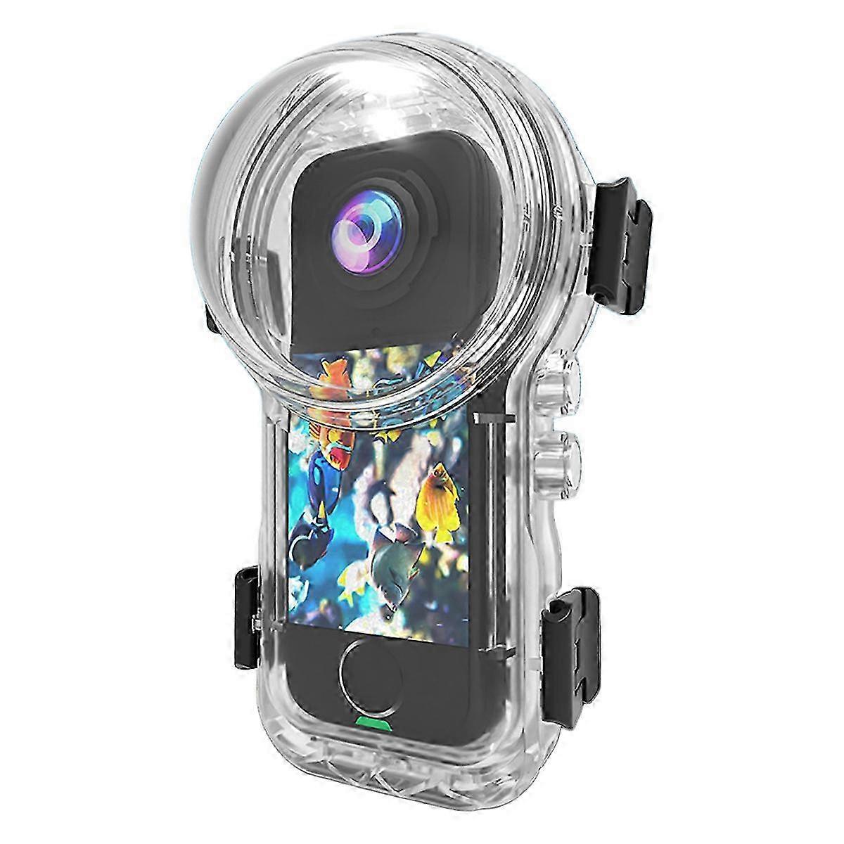 Compatible Waterproof Invisible Case for Insta360 X4 Air, Quick Release 50m Diving shell.C6