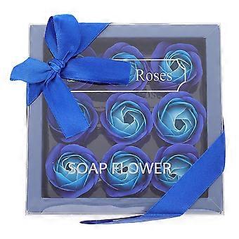 Romantic Flower Soap for Decoration Blue Rose Soap Gift 1 Box Included