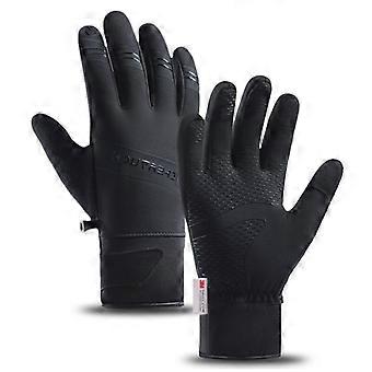 Winter Cycling Skiing Gloves Warm Outdoor Sports Non-slip Men's Gloves Camping Windproof Touch Screen Hiking Waterproof Gloves  Motorcycle Gloves