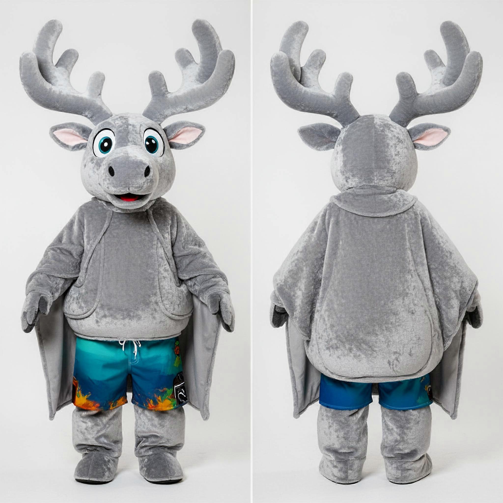 MASTICOT Silver Velvety Irish Elk Mascot