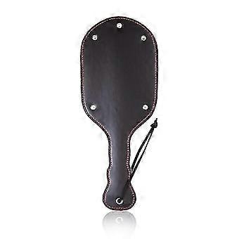 Faux Leather Large Spanking Paddle for Adults, Black Impact Play Accessory, 18 Inch Size, Durable Material-Good