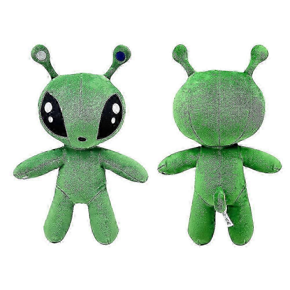 Green Alien Cuddling Plush Doll