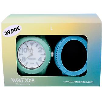Watx & kleuren Black Friday digitale mannen quartz horloge met siliconen armband WACOMBOL6