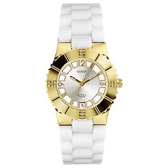 Glow Quartz analoge vrouwen horloge met 80332L2 rubberen armband