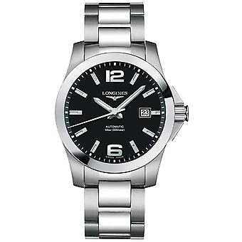 R.longines cab.conquest aut.41mm esf.ng. Automatische Analog Man Watch mit Edelstahlarmband L36774586