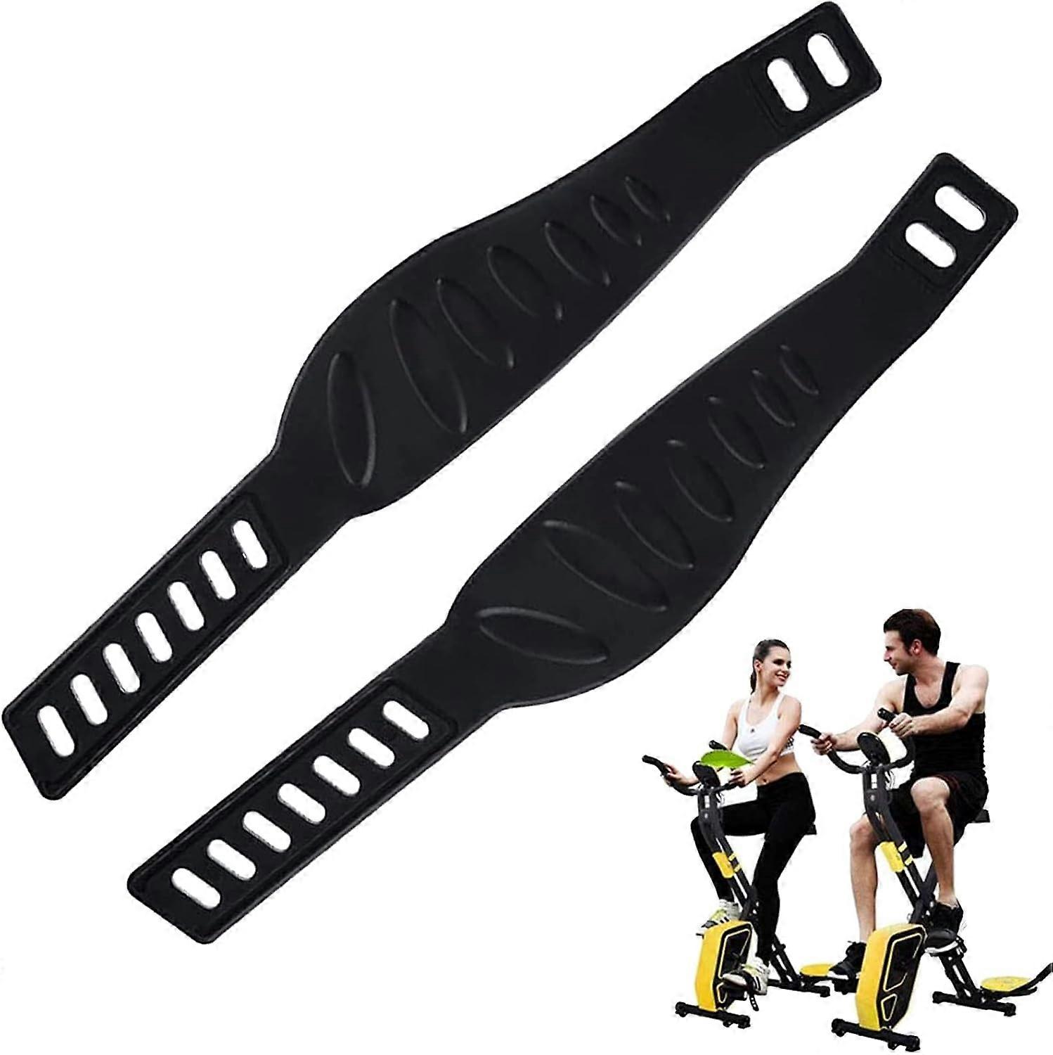 High-Strength Adjustable Exercise Bike Pedal Straps With Left-Right Marking