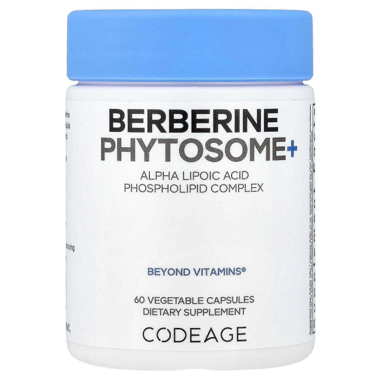Codeage, Berberine Phytosome+, 60 Vegetable Capsules