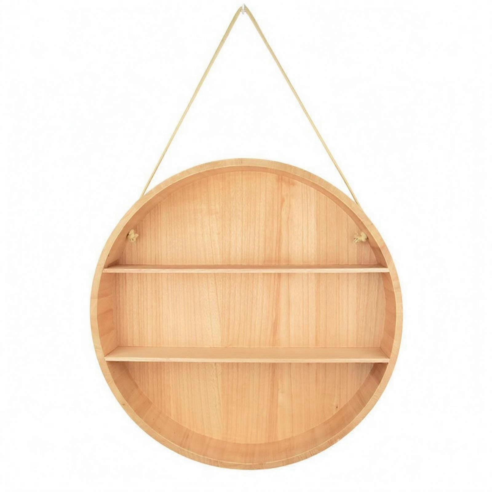 Hanging Display Shelf Circular Frame Round Wall Shelf Space-Saving