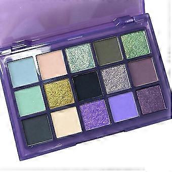 Purple Multi Color Eyeshadow Palette Matte Shimmer and Glitter Textures Highly