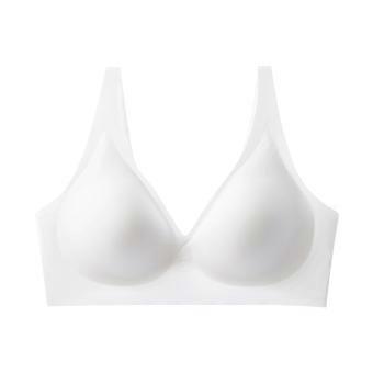 French Style Plus Size Seamless Bra with Soft Jelly Support Side Bust Wrapping Shaping Comfort Intimates for Women European Style