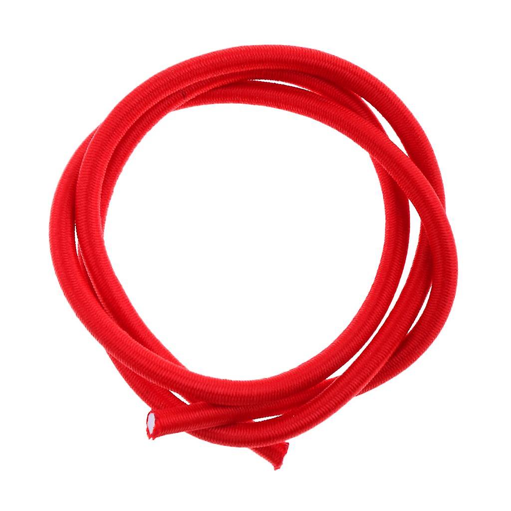 4mm Red Elastic Bungee Rope Marine Shock Cord - Tie Down Roof Racks 0.5m