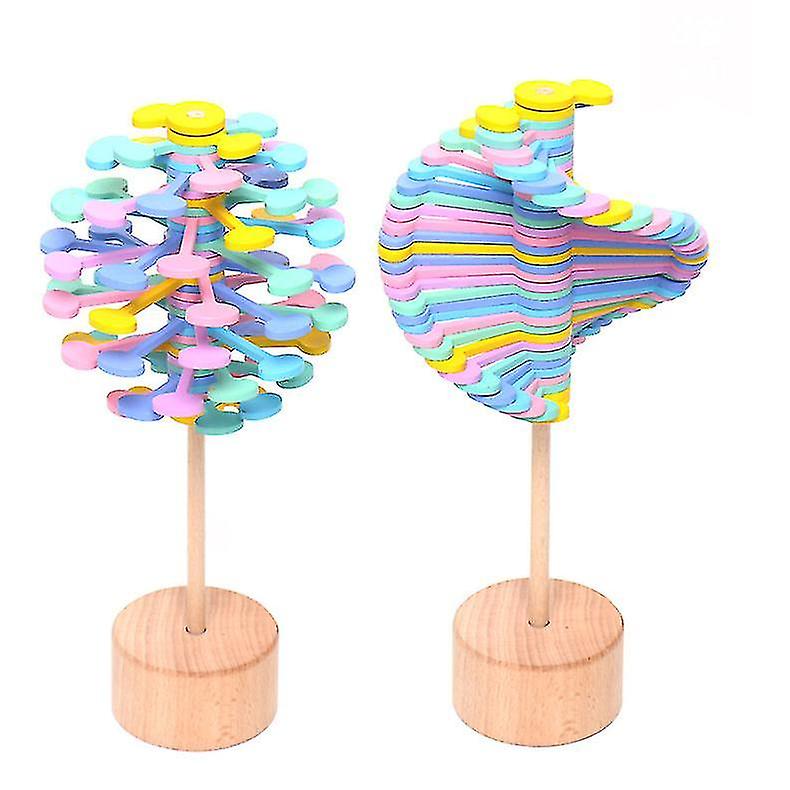 Wooden Spiral Lollipop Decompression Toy
