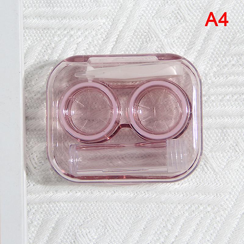 Contact Lenses Case Plastic Include Tweezers Suction Set Portable