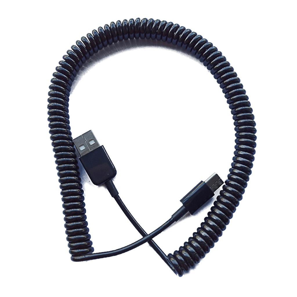 Mechanical Keyboard Coiled Cable for Type C Interface Black and White