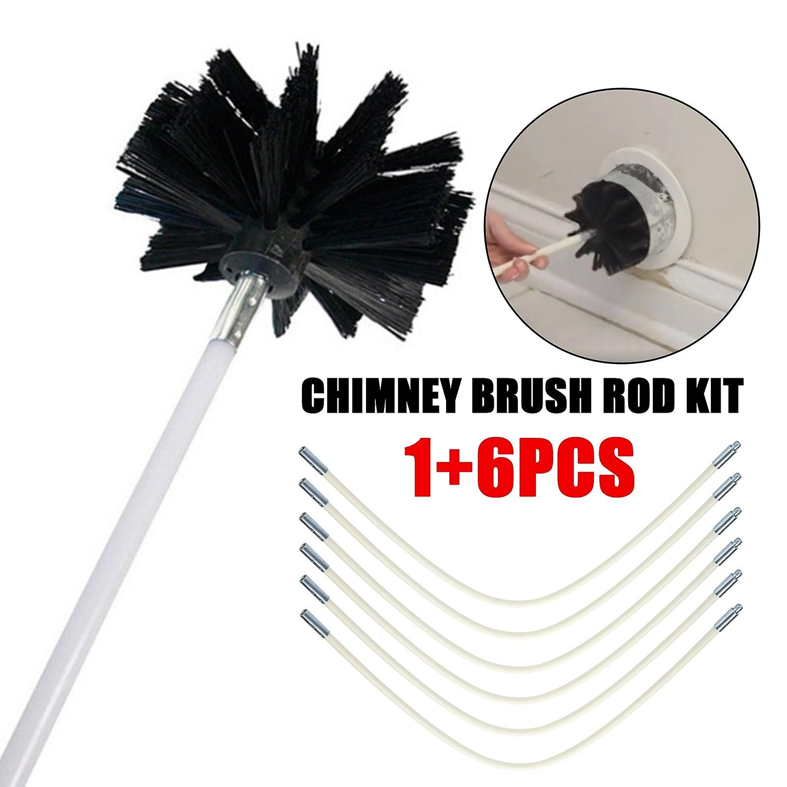 Nettoyeurs de cheminée rotatifs Brosse Nettoyage Système de balayage Kit de cheminée Nettoyeur anti-rayures Perceuse électrique à tige flexible Pratique