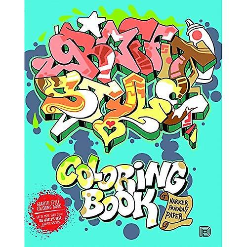 Graffiti stijl kleurboek