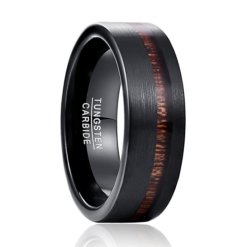 8mm Width Men's Tungsten Carbide Steel Ring