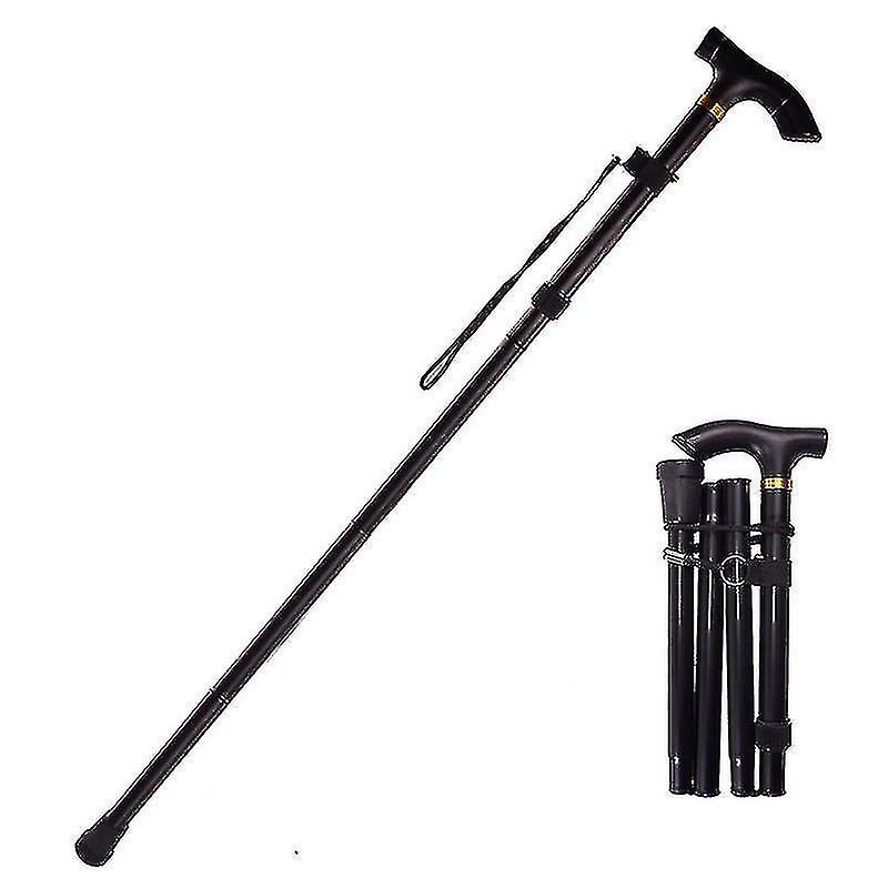 Free Shipping Telescopic Shockproof Walking Stick Telescopic Hiking Trekking Pole Five Sections Fold