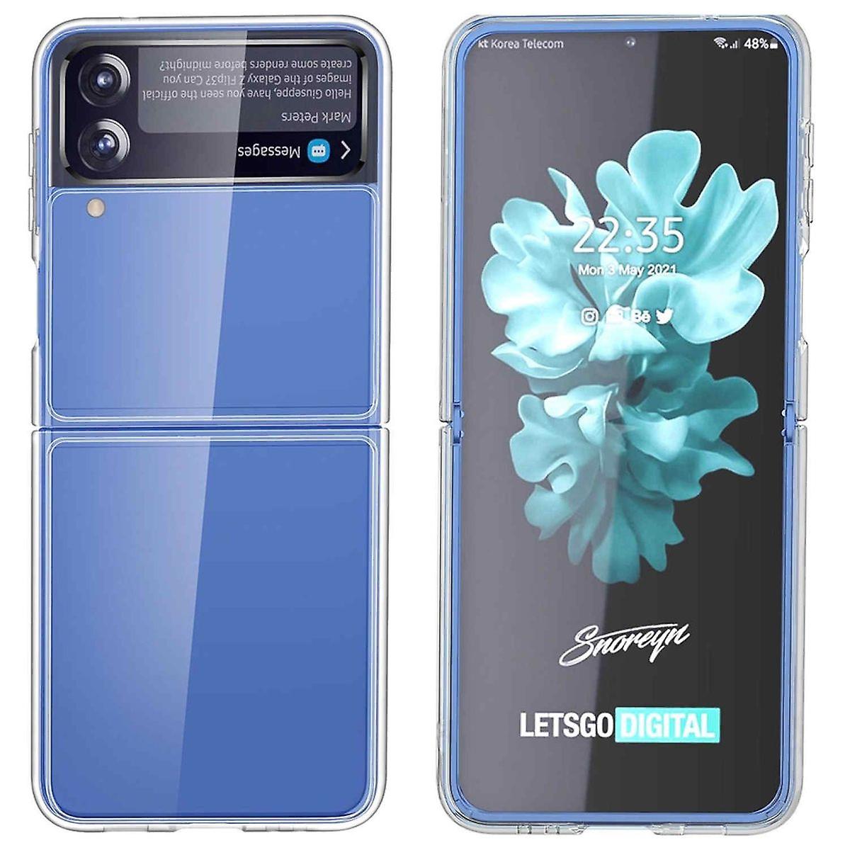 适用于三星Galaxy Z Flip4 5G防震塑料/硅胶壳TPU保护器透明手机壳
