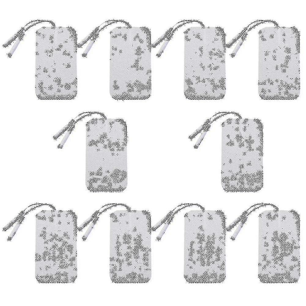 20pcs -συγκολλητικά μαξιλάρια ηλεκτροδίων 2mm βύσμα για tens βελονισμός ηλεκτροθεραπείας διεγέρτης Sli