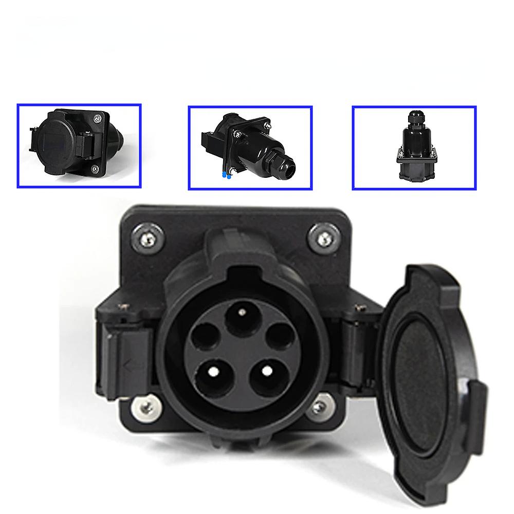 16a 32a 50a Us J1772 Socket Type1ev Socket For Leaf Electrical Vehicle Car Charging Level 1 Level 2 Connector Us Certification