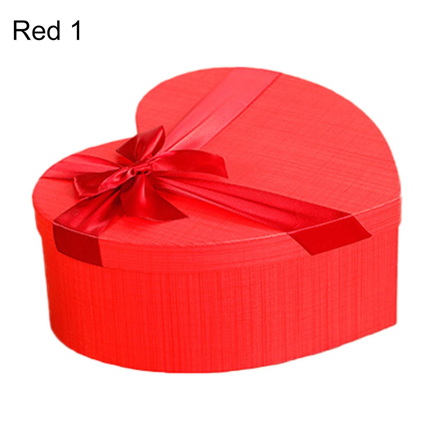 ZHOUBA Gift Box with Bowknot Multi-Purpose Paper Flowers Heads Packaging Box for Birthday