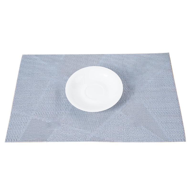 Table Mat Anti-skid Absorbent PVC Geometric Pattern Insulation Pad for Dining Table