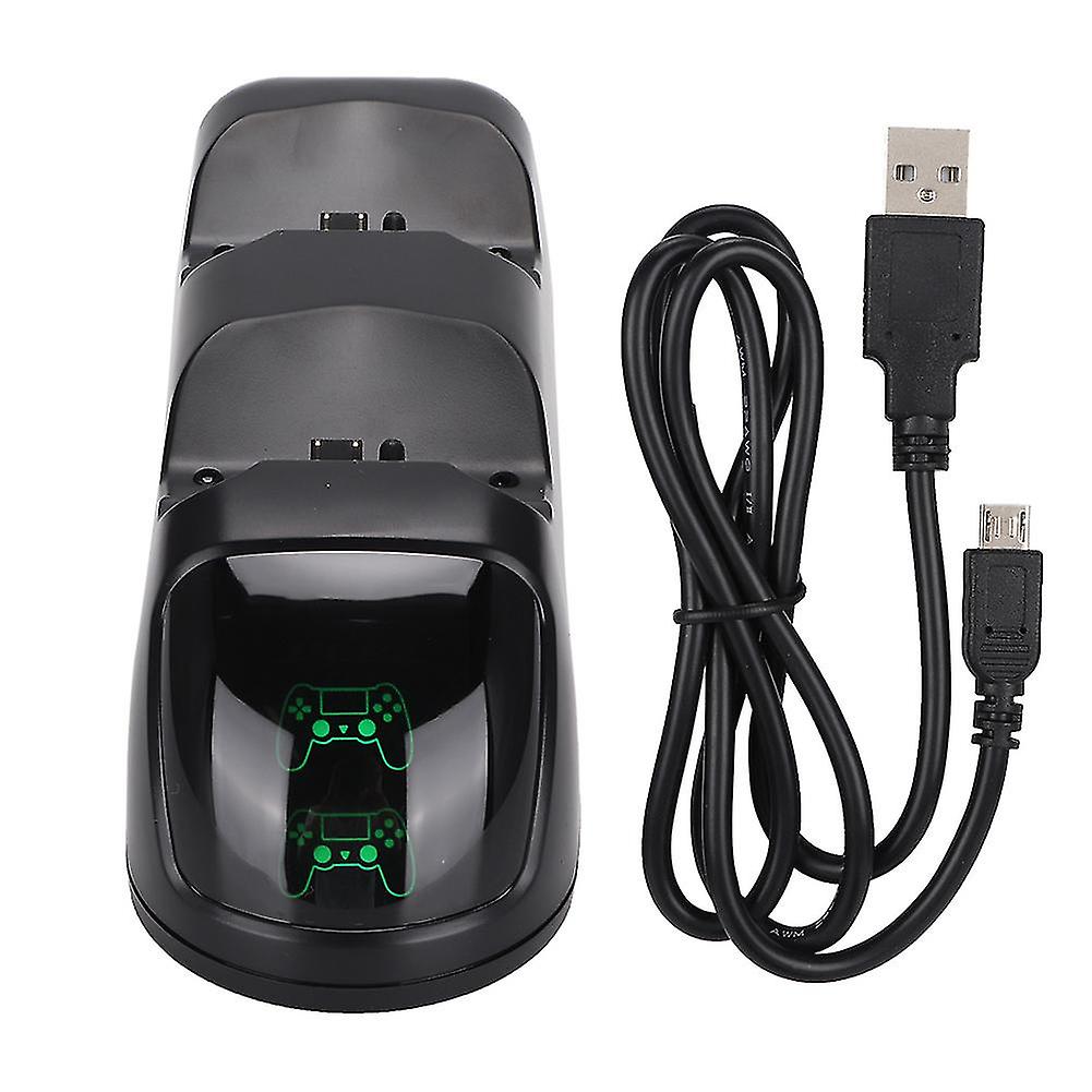 Dual-Port USB Charger for PS4/Xbox Controllers with LED Indicator, Fast 3-Hour Charge