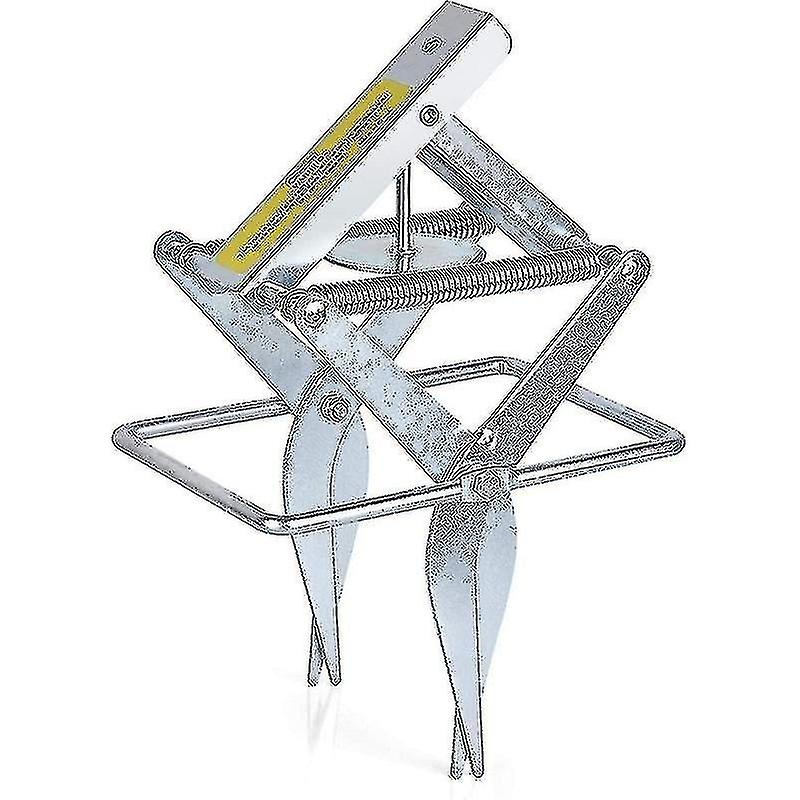 Piège à souris réutilisable à nettoyage rapide, piège à taupes en acier plaqué aluminium, 1 piège à ciseaux