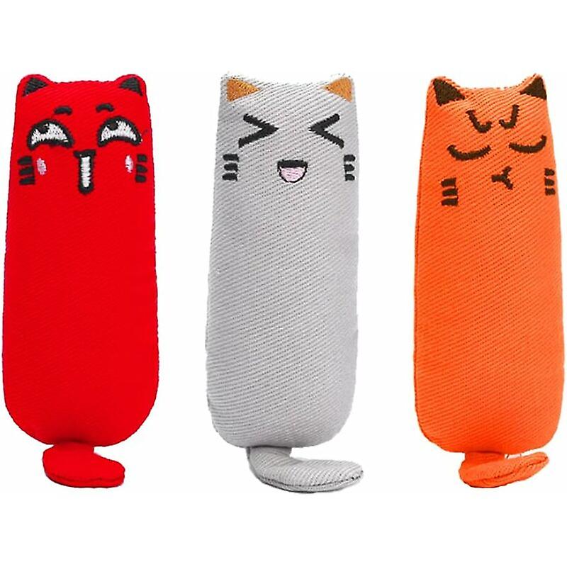 3 Pack Interactive Catnip Teeth Cleaning Toys