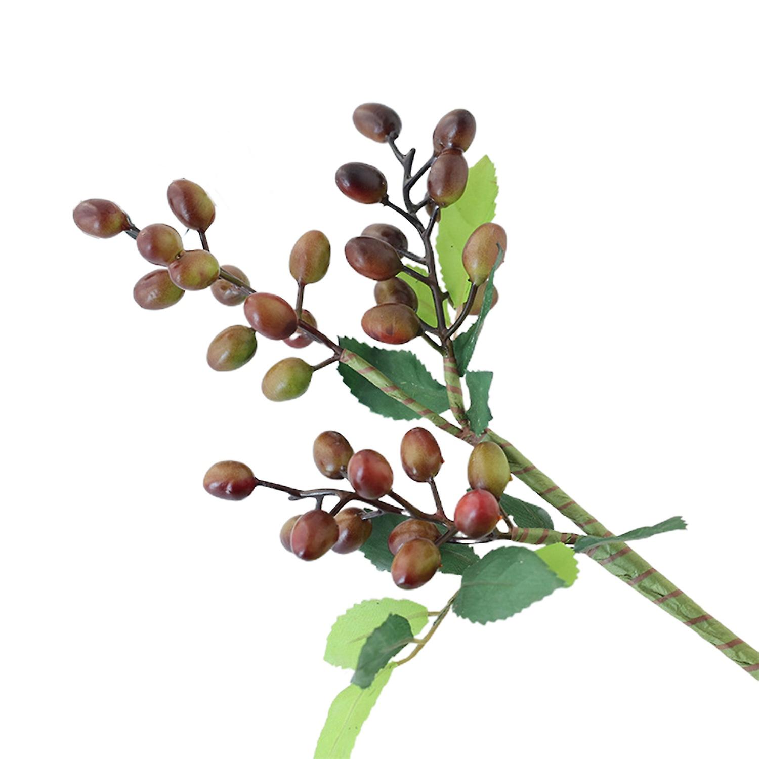 Artificial Plant   Looking Living Room 3-fork Artificial Bean Branch Flower for Household