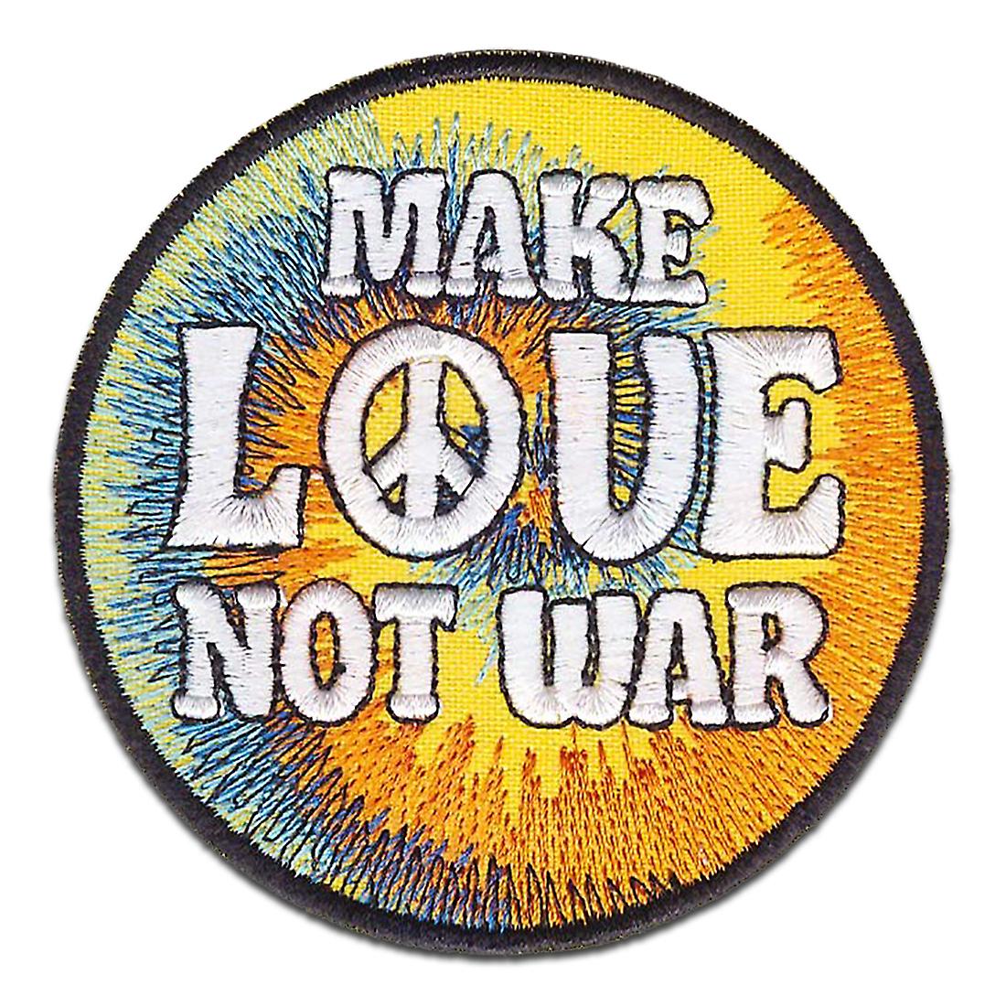 Patch - Make Love Not War Peace Peace - Iron On Patches