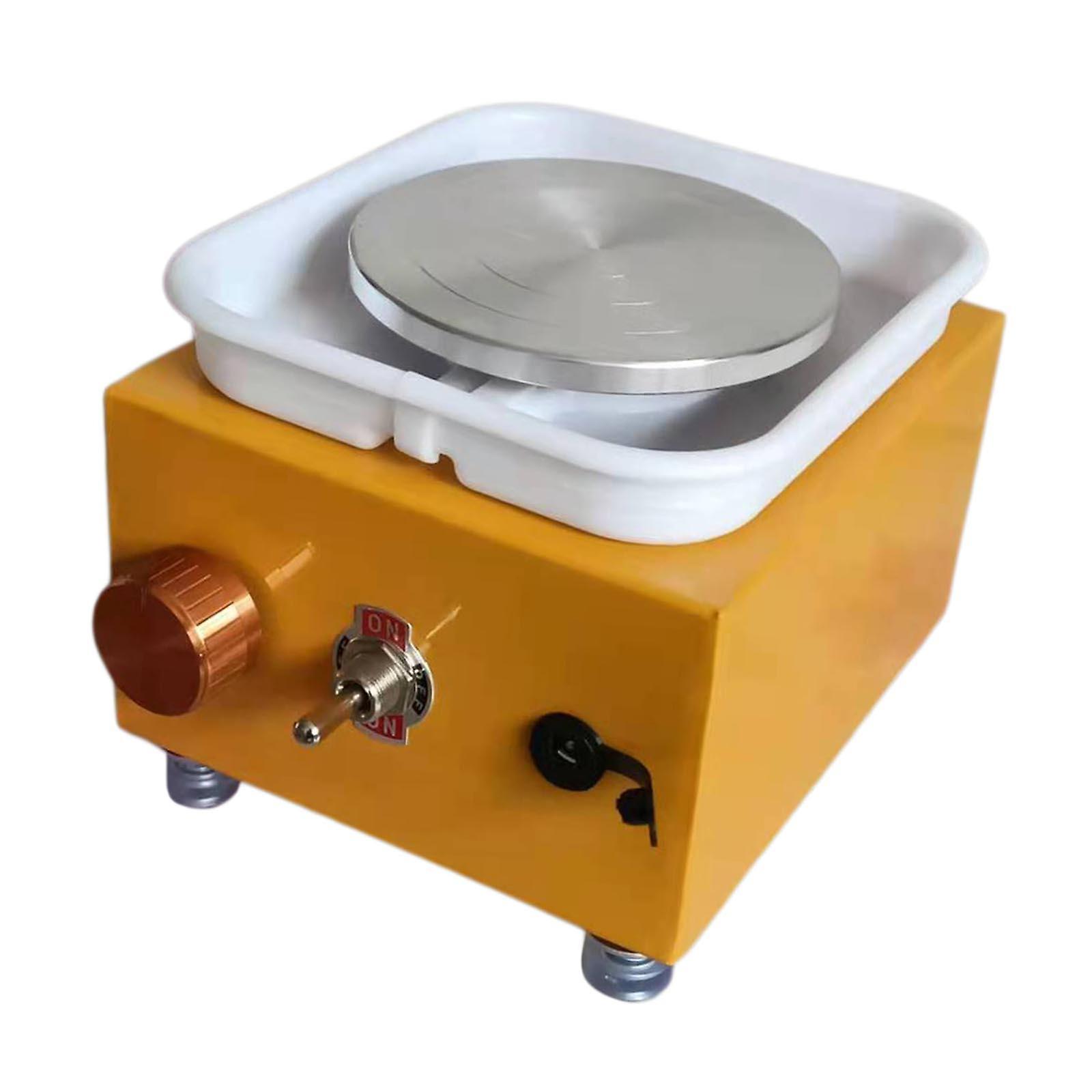 Keramikhjulsmaskine Elektrisk keramisk lerarbejde til skoleundervisning Gul