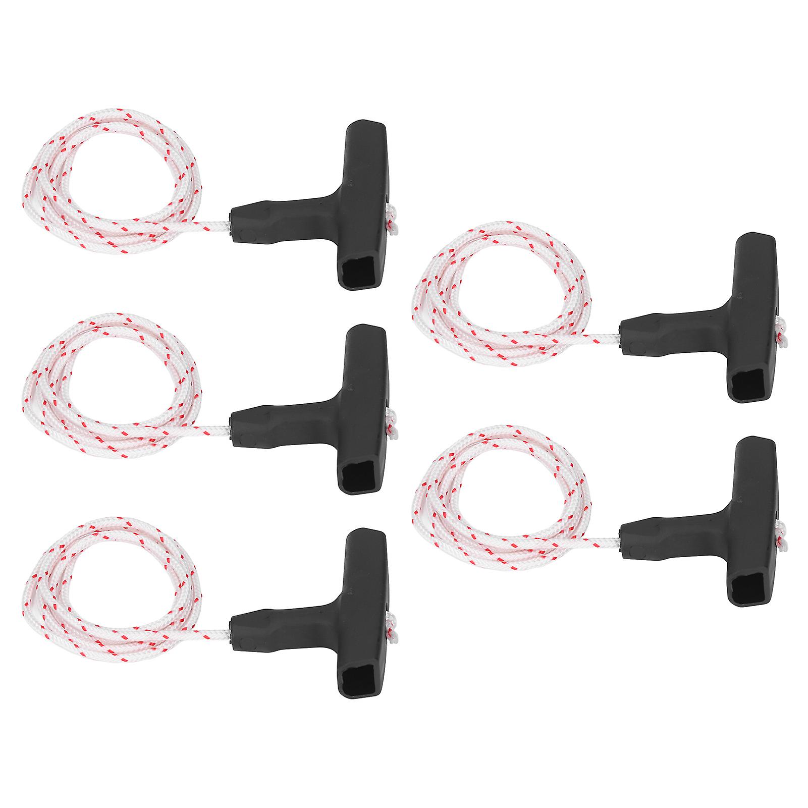 5PCS Chainsaw Pull Cord Kit Starter Handle Rope Replacement Durable and Universal for 038 MS380 MS381 Models High-Quality Material Easy Installatio