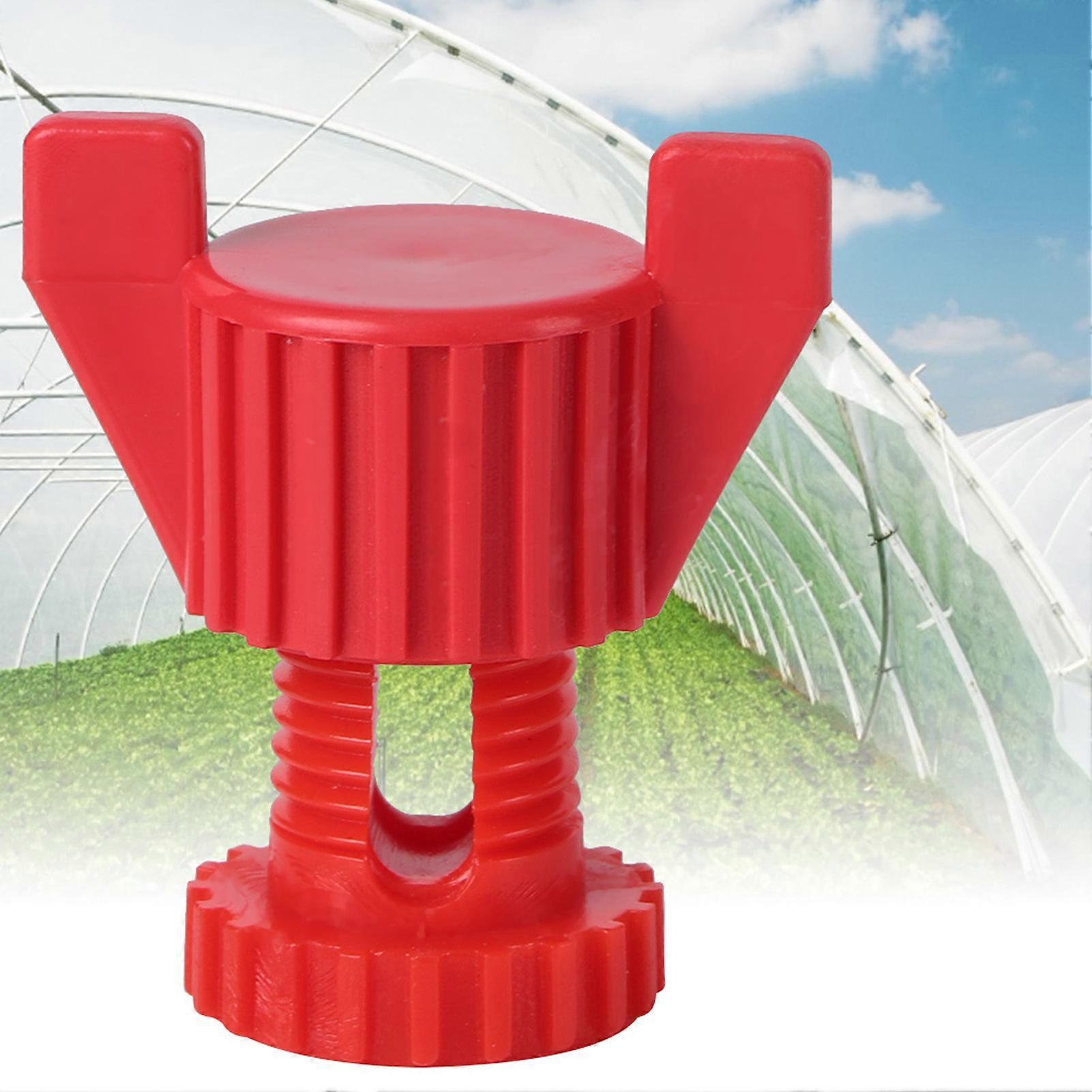 Red Plastic Screw Nut Set 20Pcs for Farm Ventilation Window Fixing